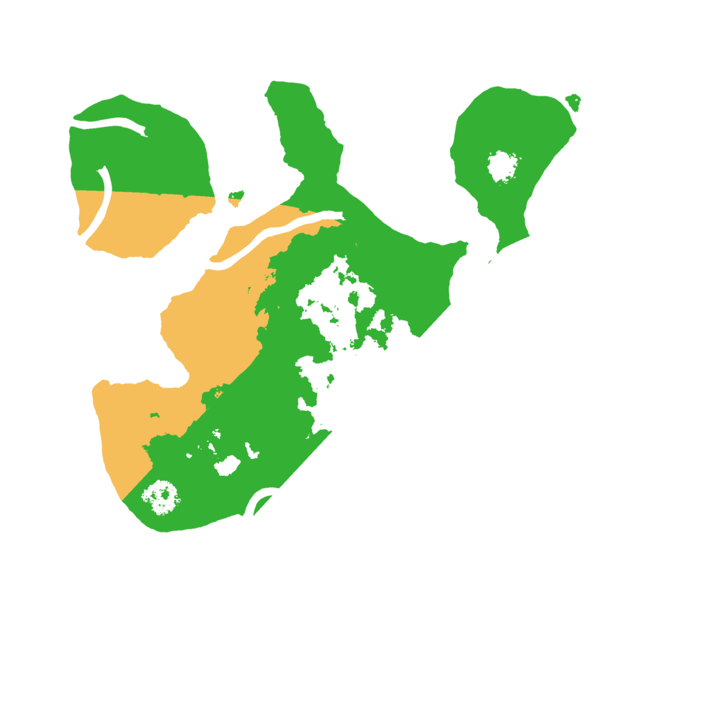 Biome Rust Map: Procedural Map, Size: 2150, Seed: 400607187