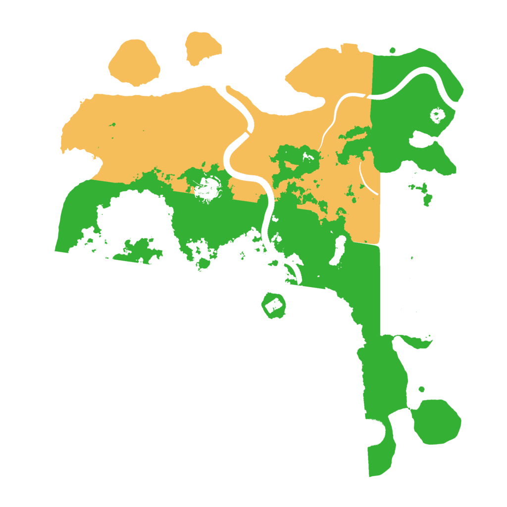 Biome Rust Map: Procedural Map, Size: 3500, Seed: 24988463
