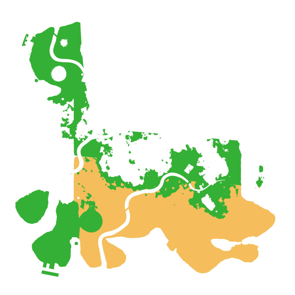 Biome Rust Map: Procedural Map, Size: 3500, Seed: 81906723