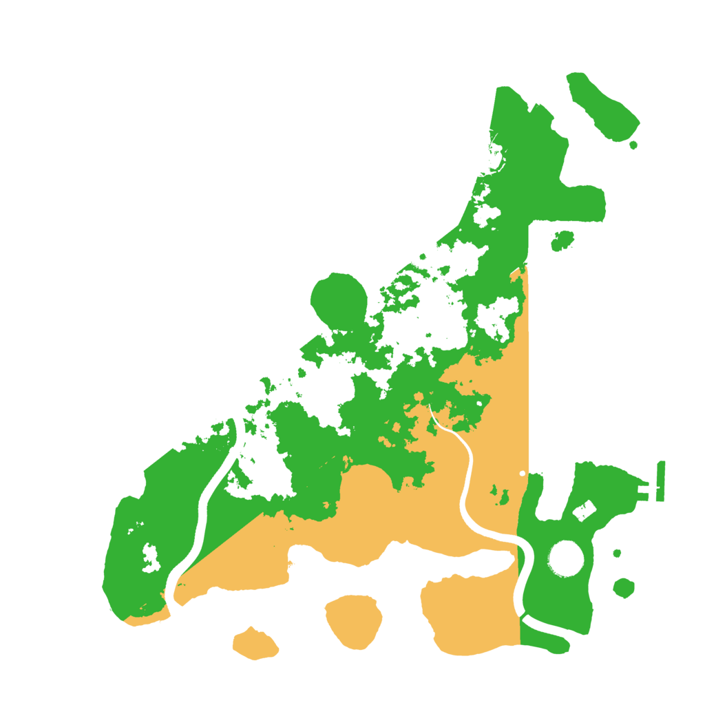 Biome Rust Map: Procedural Map, Size: 3500, Seed: 97146301
