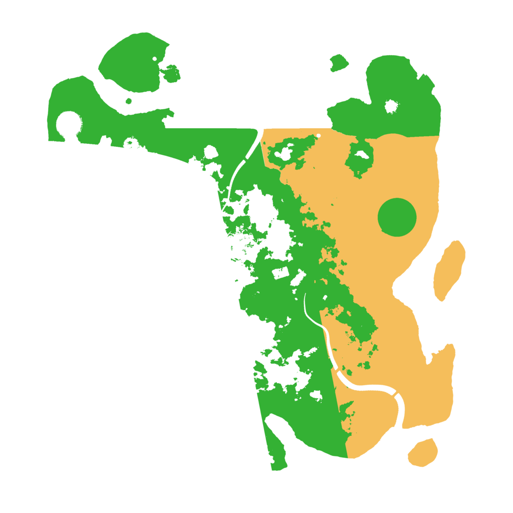 Biome Rust Map: Procedural Map, Size: 3500, Seed: 55935812