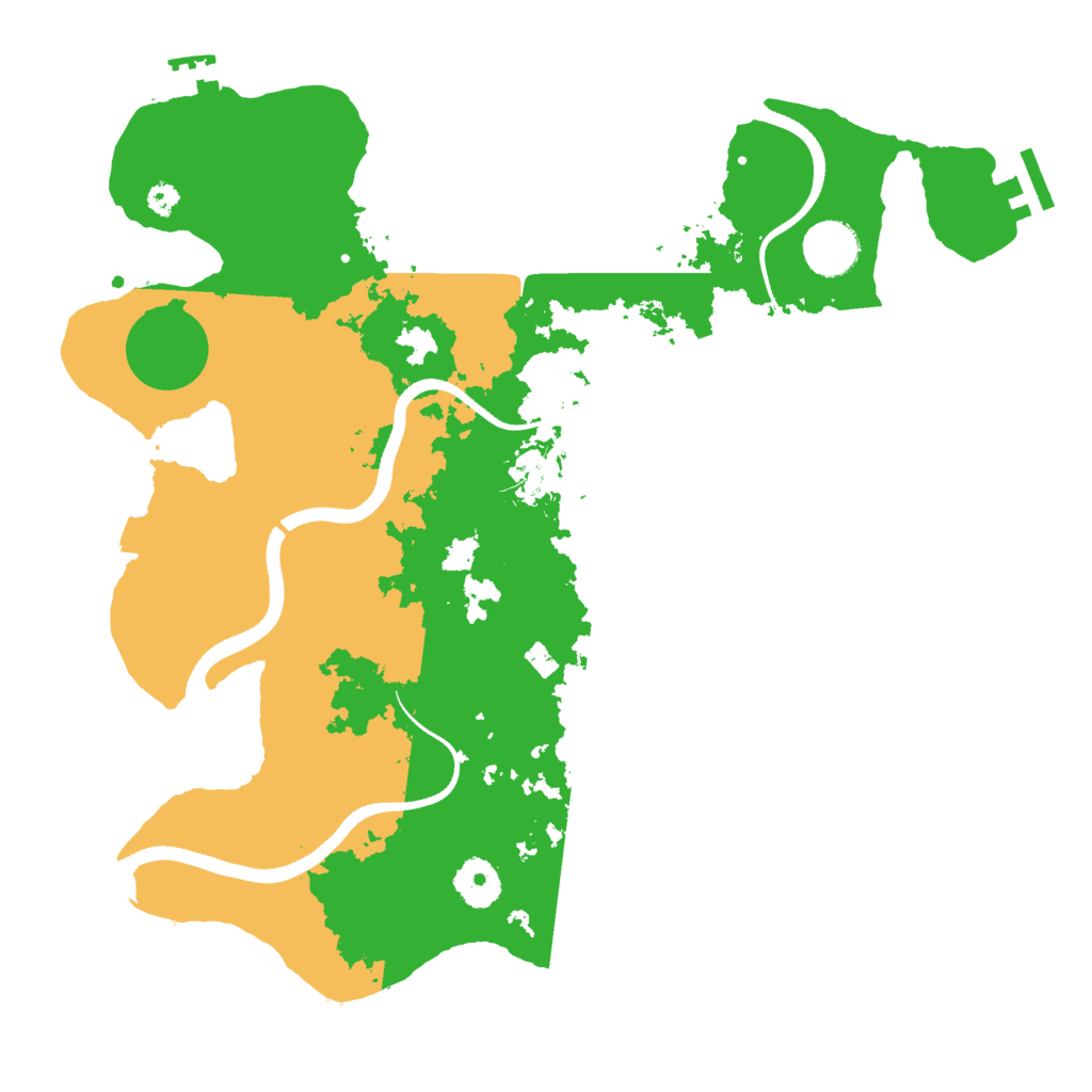 Biome Rust Map: Procedural Map, Size: 3500, Seed: 66048653