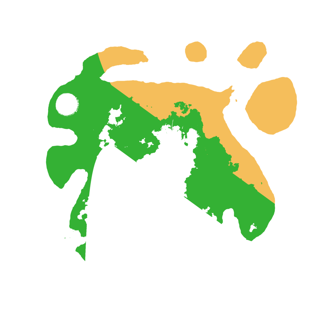 Biome Rust Map: Barren, Size: 2500, Seed: 38590