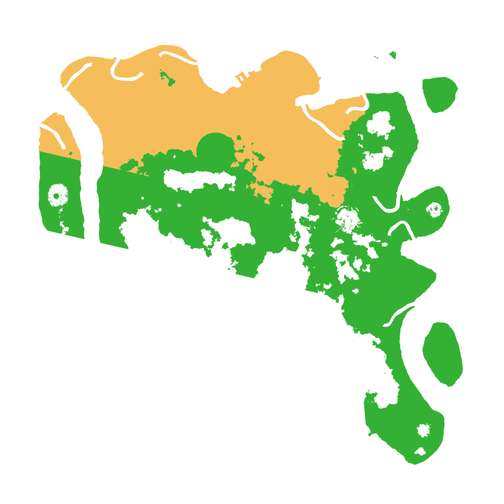 Biome Rust Map: Procedural Map, Size: 3500, Seed: 37967511