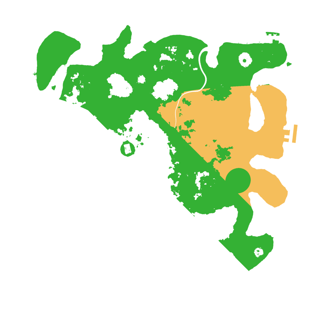 Biome Rust Map: Procedural Map, Size: 3500, Seed: 69529617