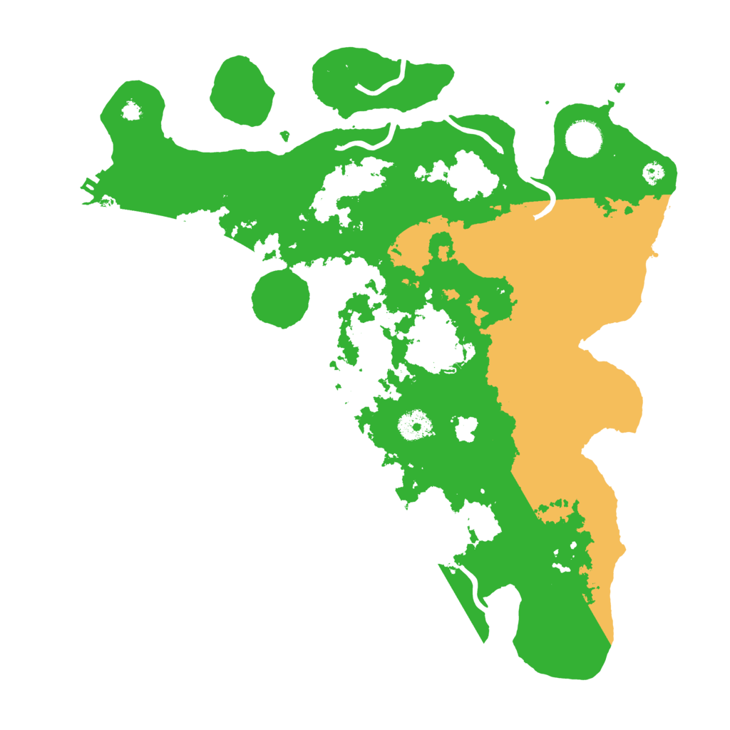 Biome Rust Map: Procedural Map, Size: 3500, Seed: 20363435