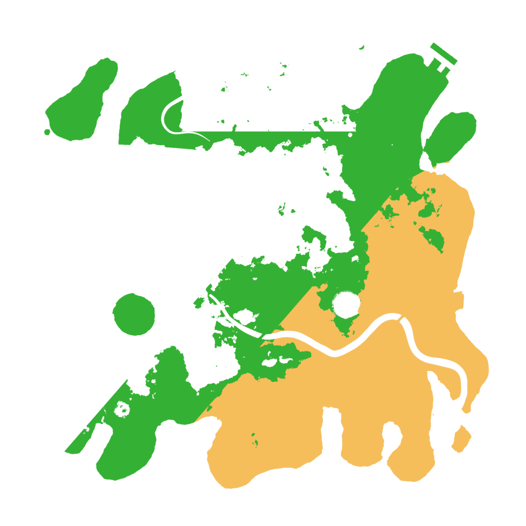 Biome Rust Map: Procedural Map, Size: 3500, Seed: 58880598