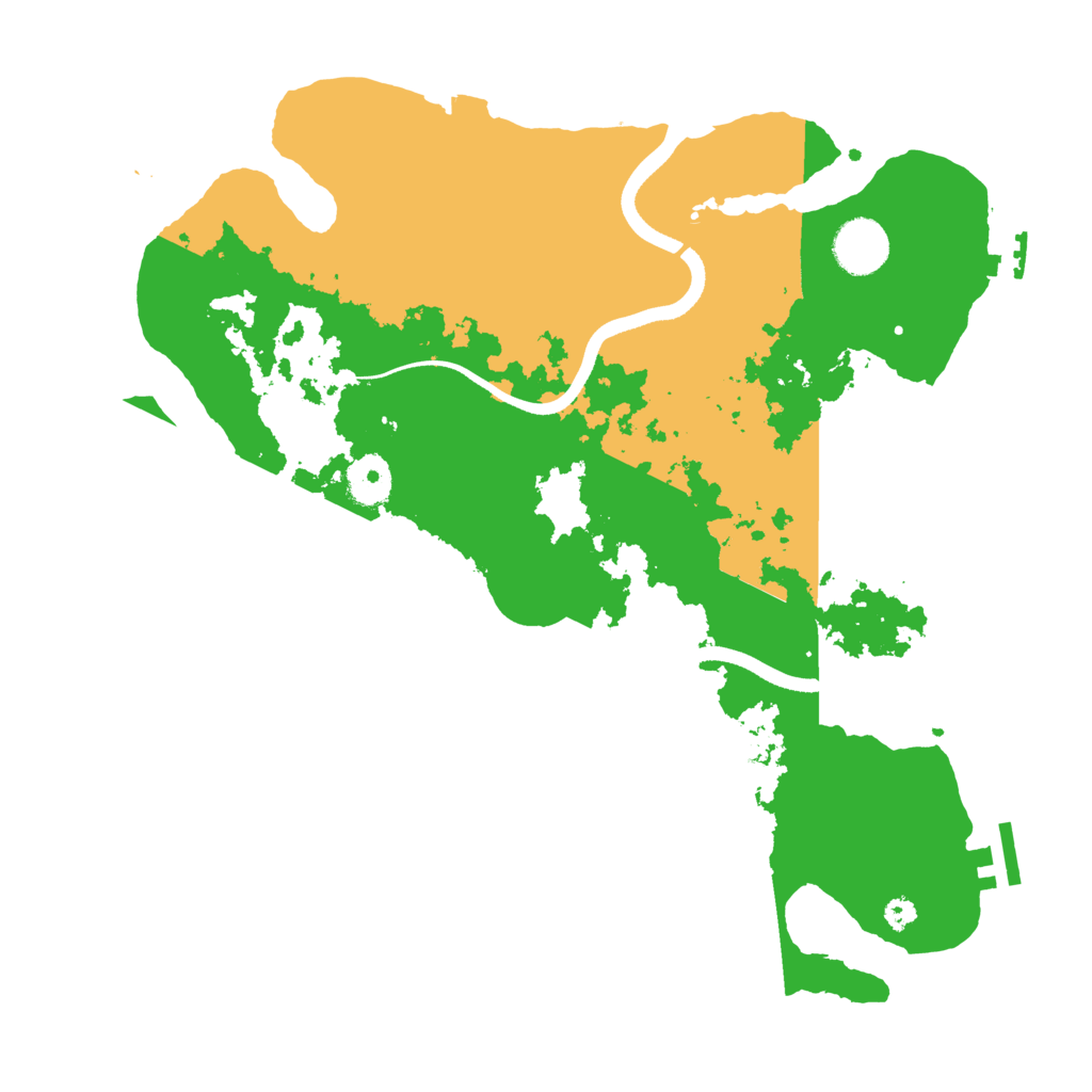 Biome Rust Map: Procedural Map, Size: 3500, Seed: 34793312