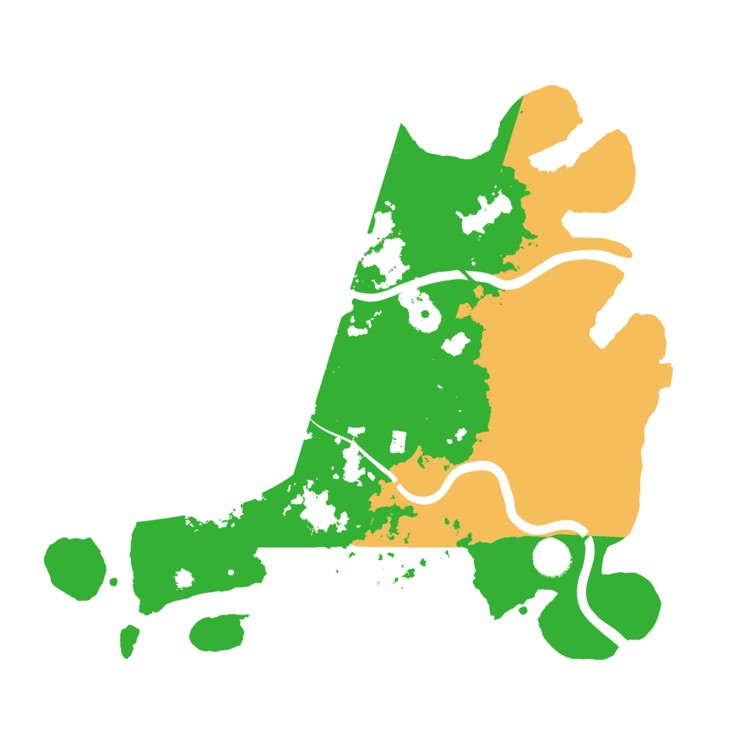Biome Rust Map: Procedural Map, Size: 3500, Seed: 96425031