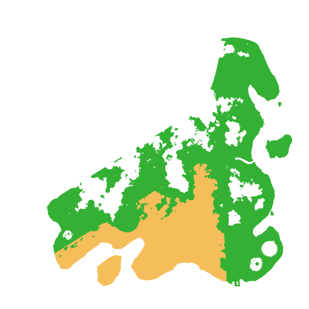 Biome Rust Map: Procedural Map, Size: 3500, Seed: 90341570