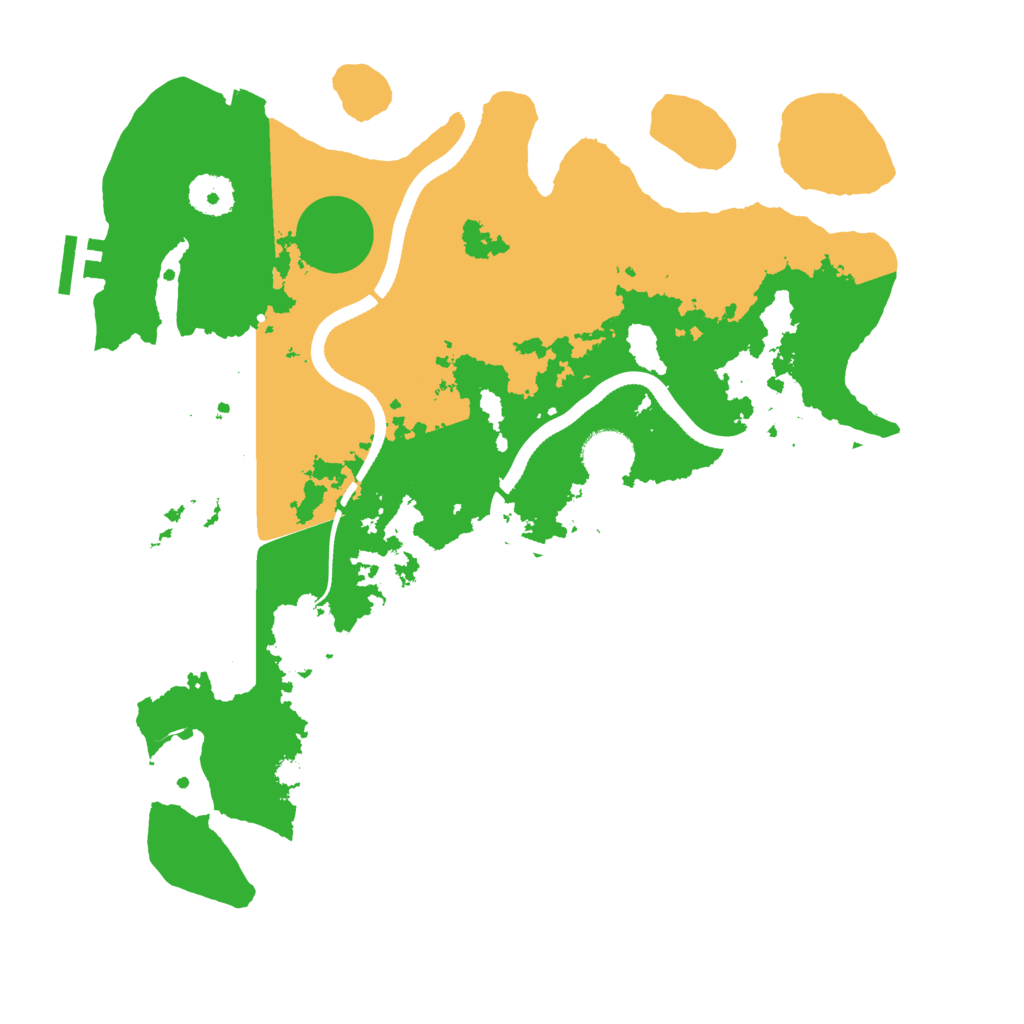Biome Rust Map: Procedural Map, Size: 3500, Seed: 95421991