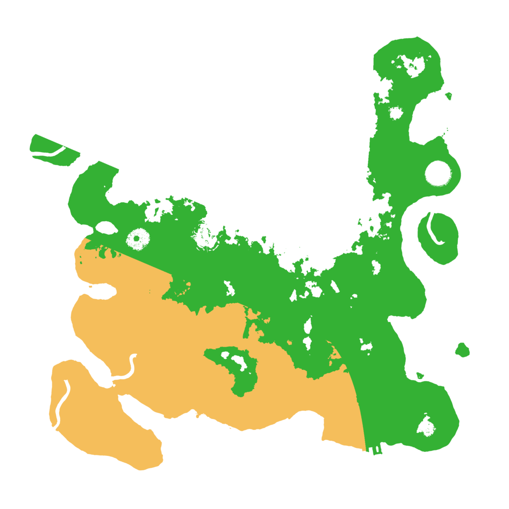 Biome Rust Map: Procedural Map, Size: 3500, Seed: 27395095