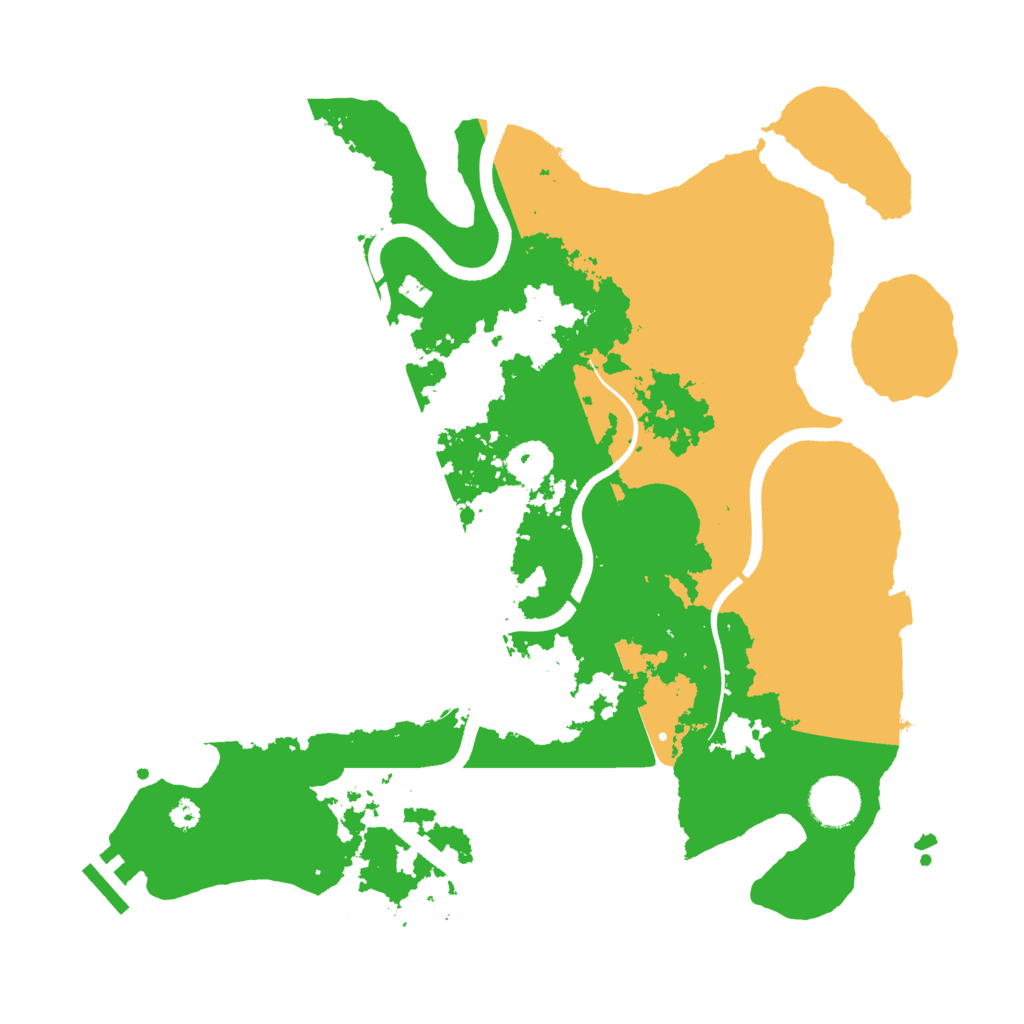 Biome Rust Map: Procedural Map, Size: 3500, Seed: 85680122