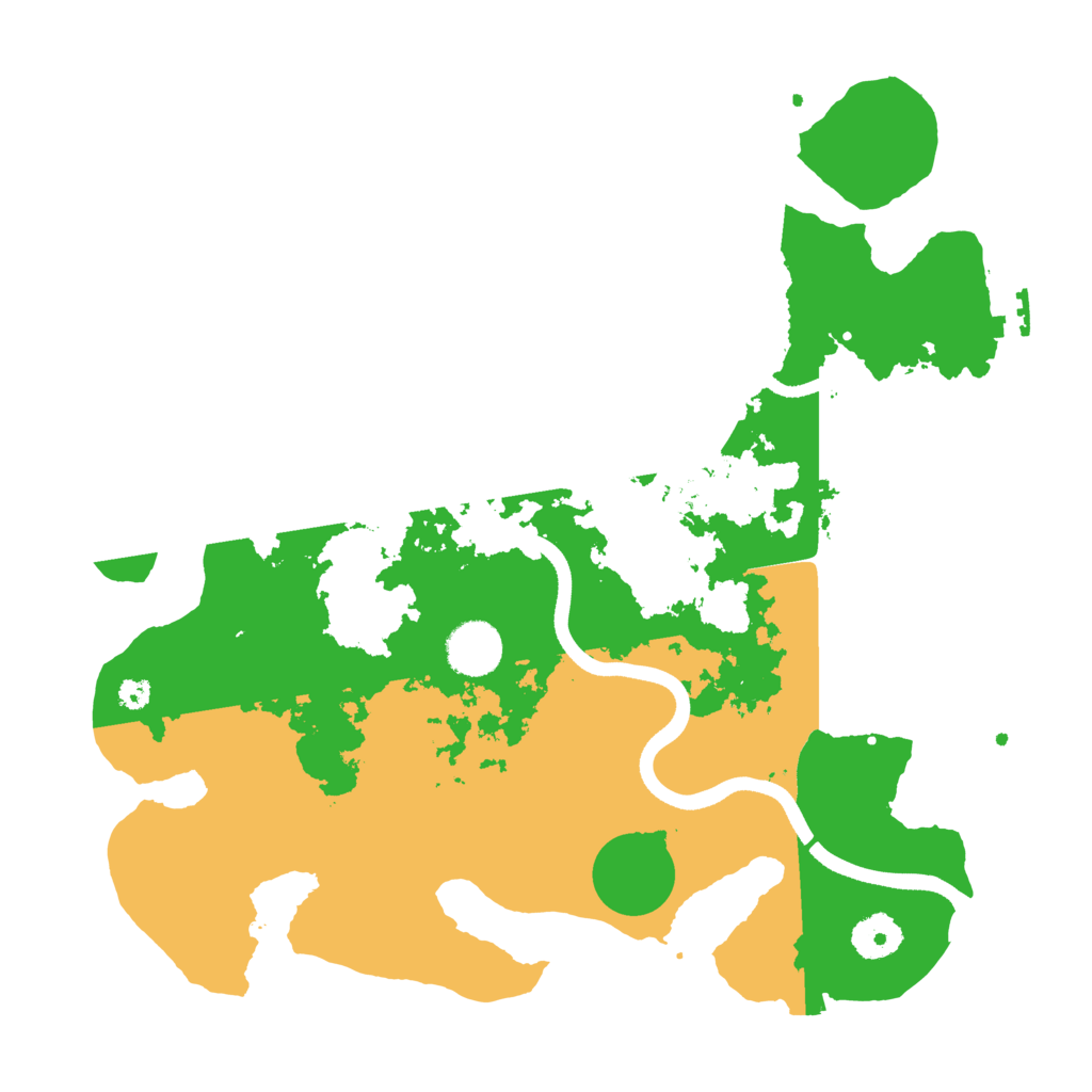 Biome Rust Map: Procedural Map, Size: 3500, Seed: 96354615