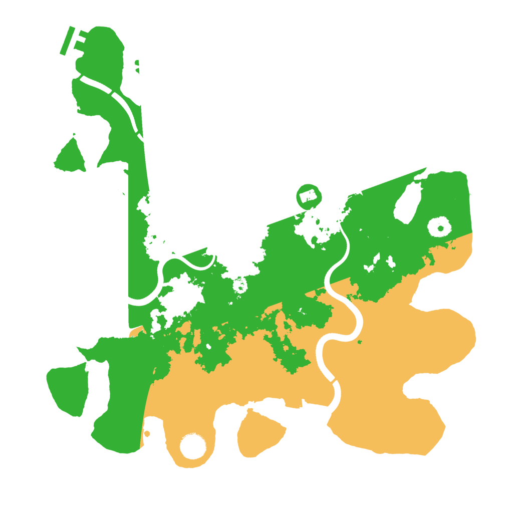 Biome Rust Map: Procedural Map, Size: 3500, Seed: 1988110