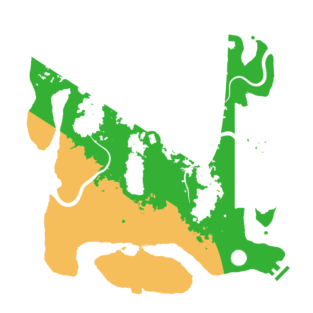 Biome Rust Map: Procedural Map, Size: 3500, Seed: 23759805