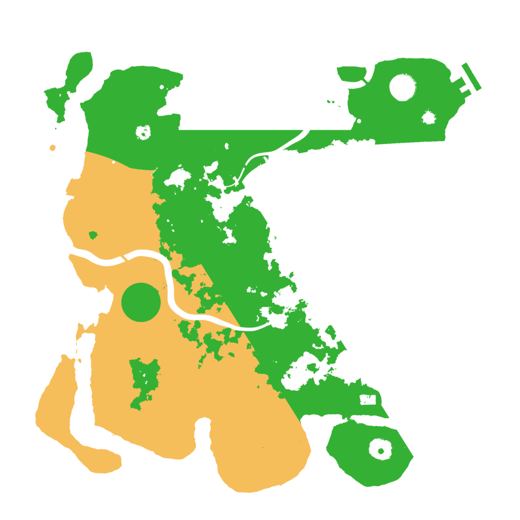 Biome Rust Map: Procedural Map, Size: 3500, Seed: 6349617