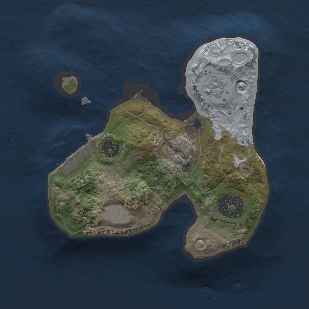 Rust Map: Procedural Map, Size: 1777, Seed: 24156719, 7 Monuments