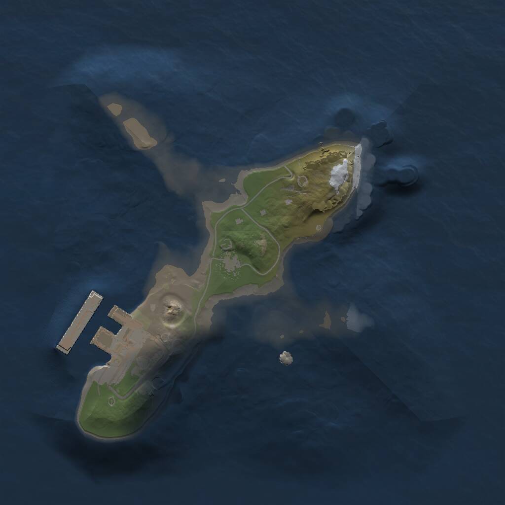 Rust Map: Procedural Map, Size: 1500, Seed: 12121, 2 Monuments