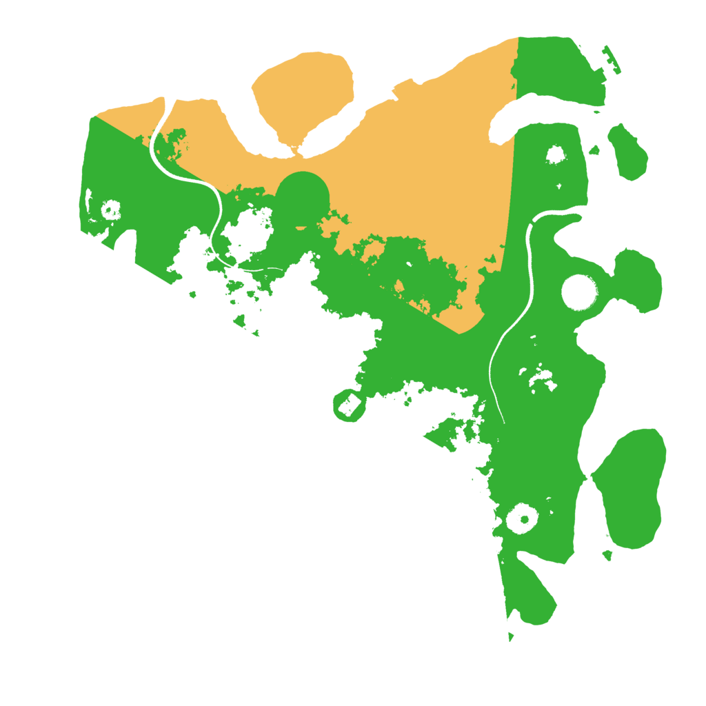 Biome Rust Map: Procedural Map, Size: 3500, Seed: 9132345