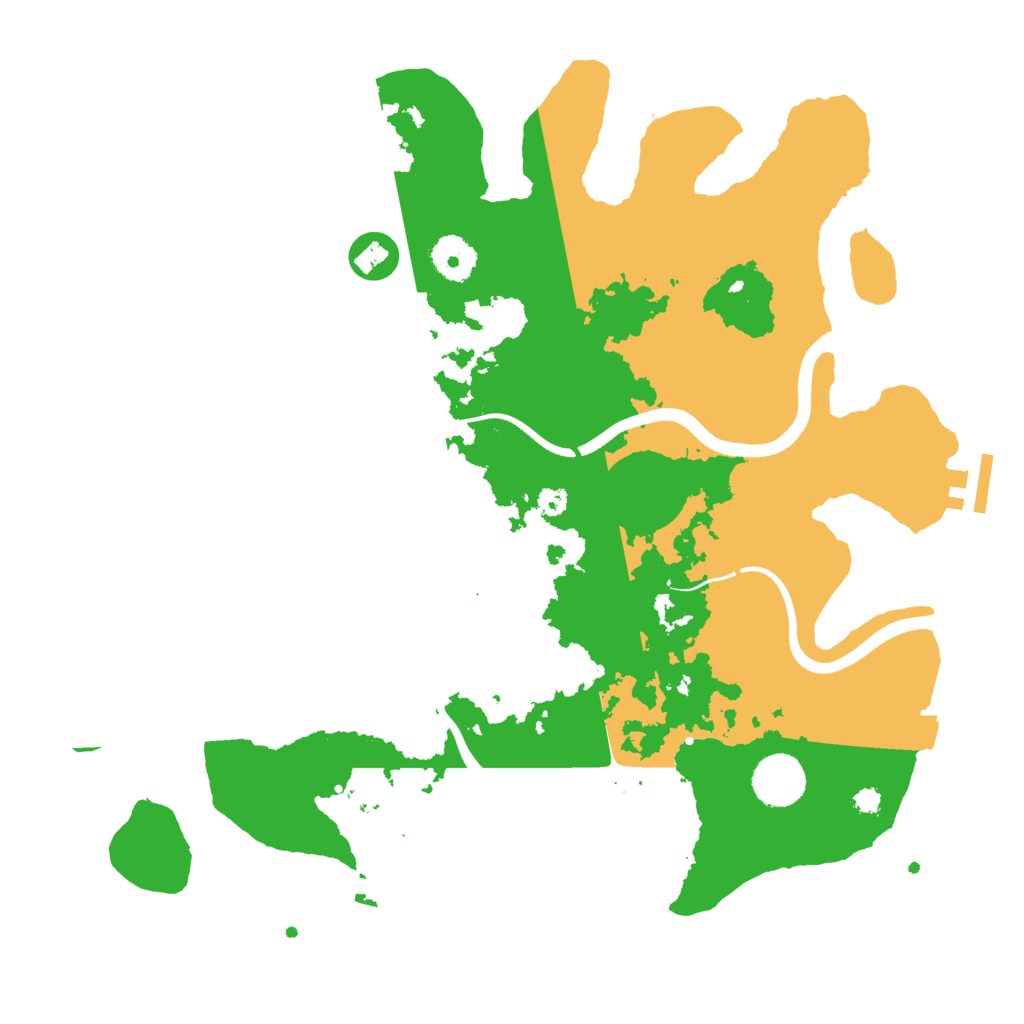Biome Rust Map: Procedural Map, Size: 3500, Seed: 34515681