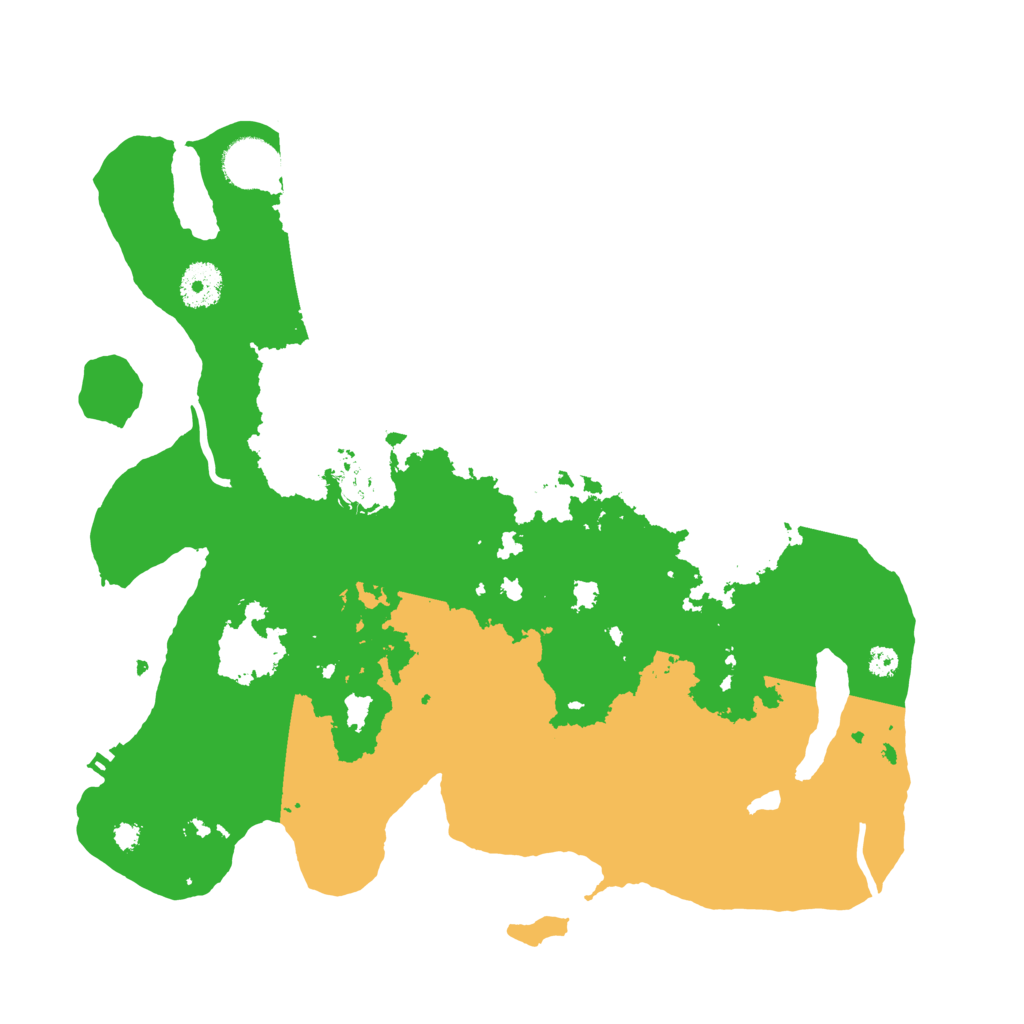 Biome Rust Map: Procedural Map, Size: 3500, Seed: 74192715