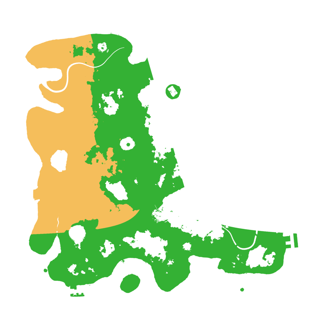 Biome Rust Map: Procedural Map, Size: 3500, Seed: 11892157