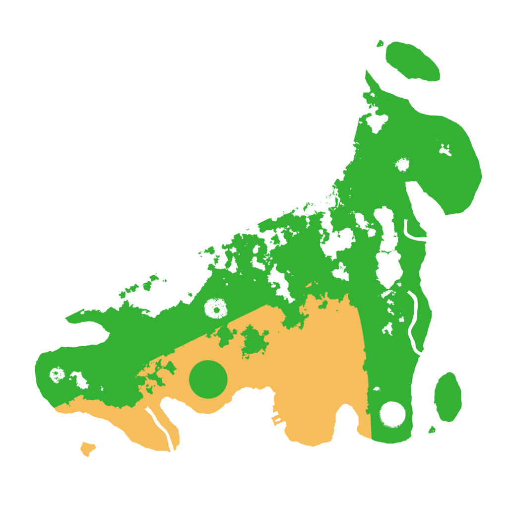 Biome Rust Map: Procedural Map, Size: 3500, Seed: 77203099