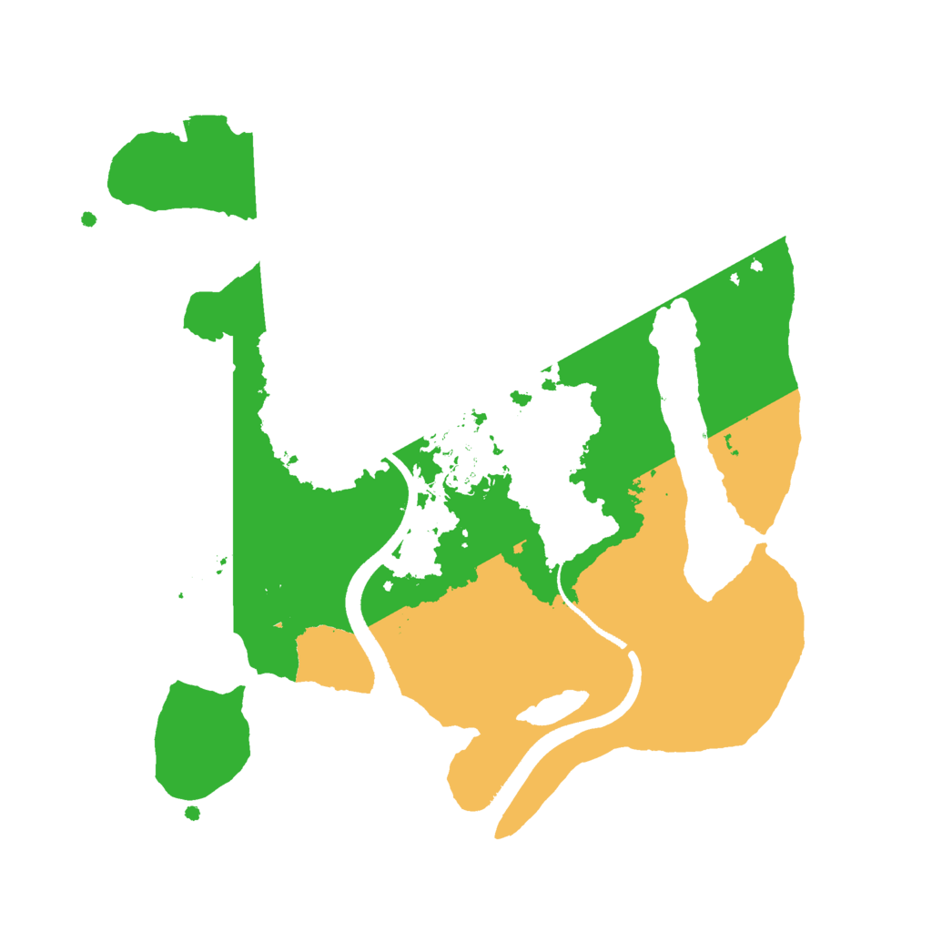 Biome Rust Map: Procedural Map, Size: 2500, Seed: 1301965922