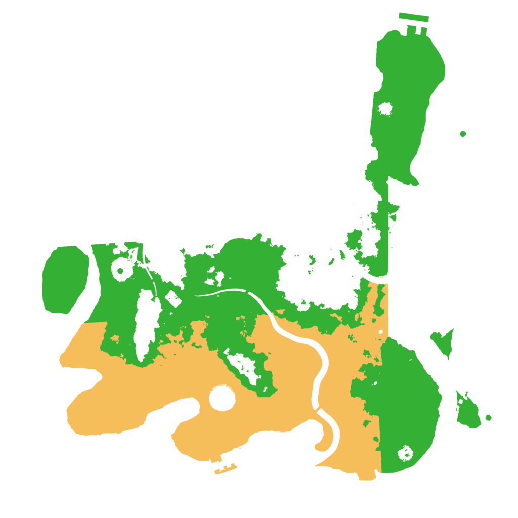 Biome Rust Map: Procedural Map, Size: 3500, Seed: 1227222127