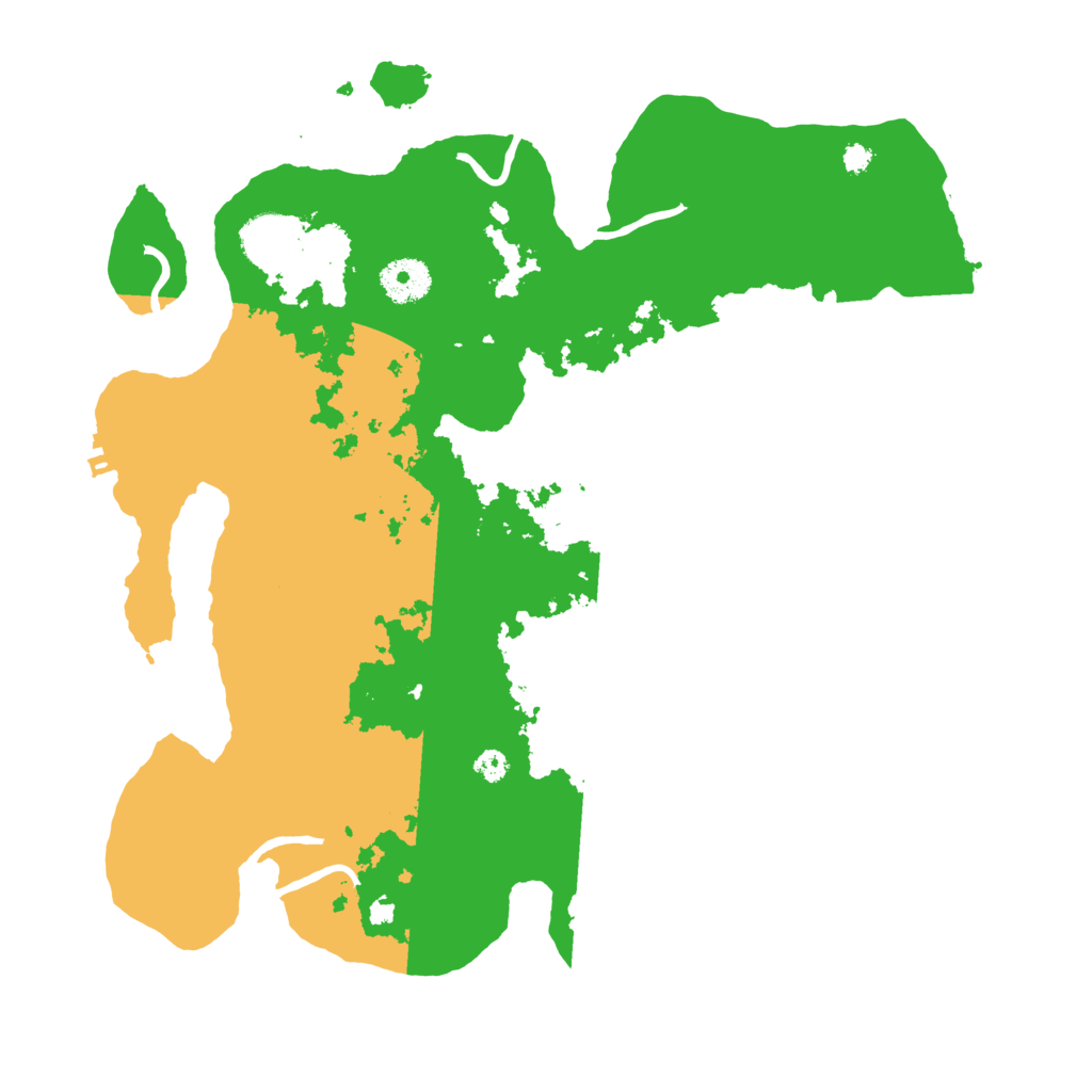 Biome Rust Map: Procedural Map, Size: 3500, Seed: 18642807
