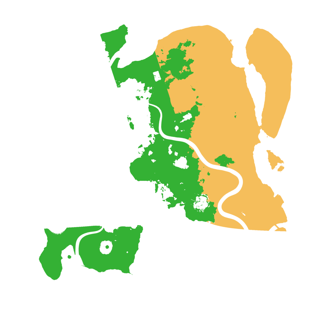 Biome Rust Map: Procedural Map, Size: 3500, Seed: 58348624