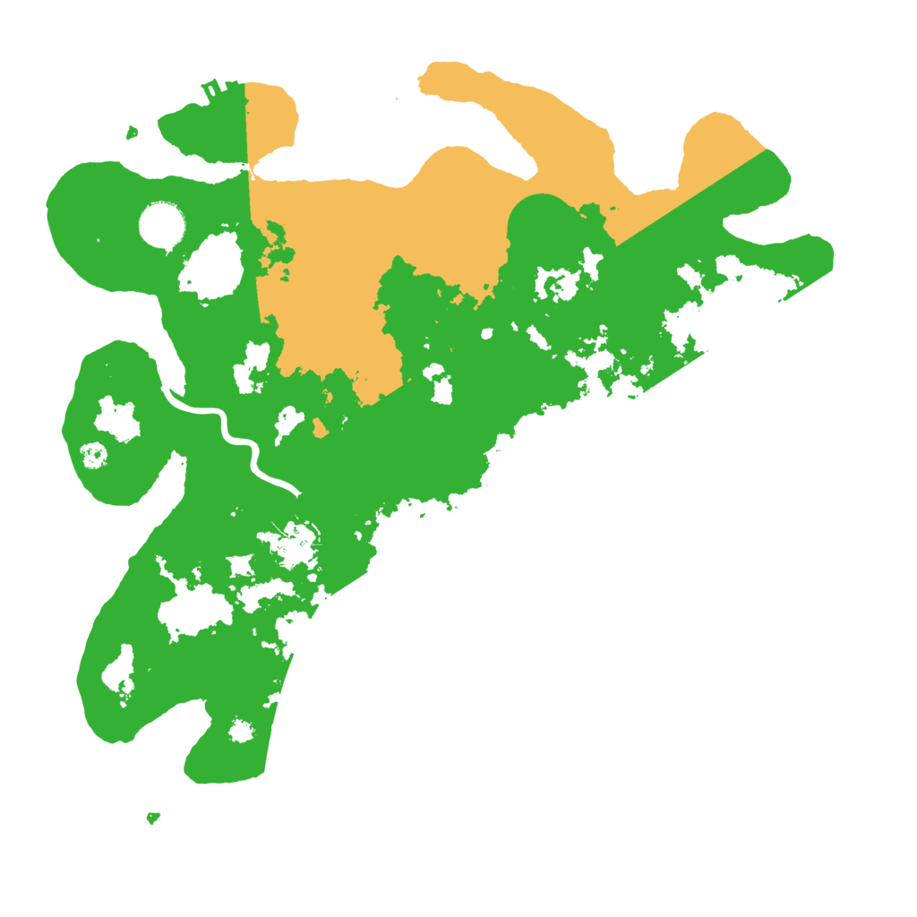 Biome Rust Map: Procedural Map, Size: 3500, Seed: 61528844