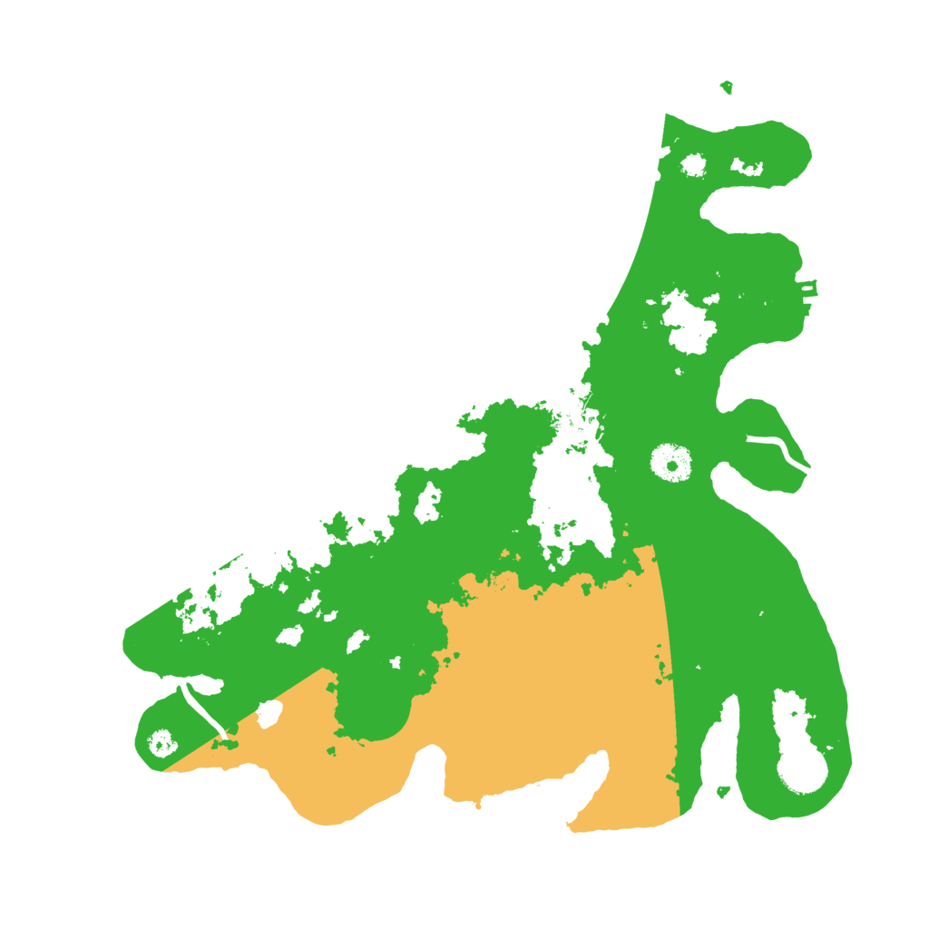 Biome Rust Map: Procedural Map, Size: 3500, Seed: 57443017