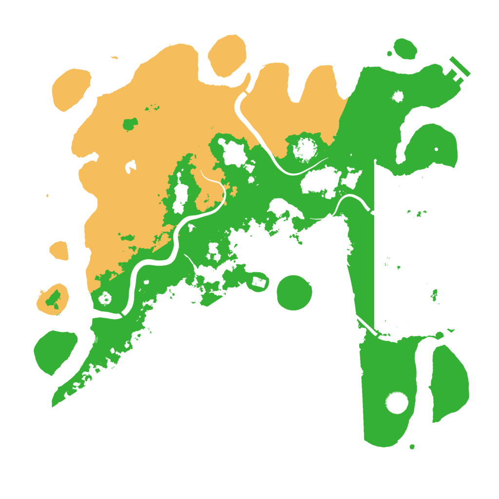 Biome Rust Map: Procedural Map, Size: 4000, Seed: 122345