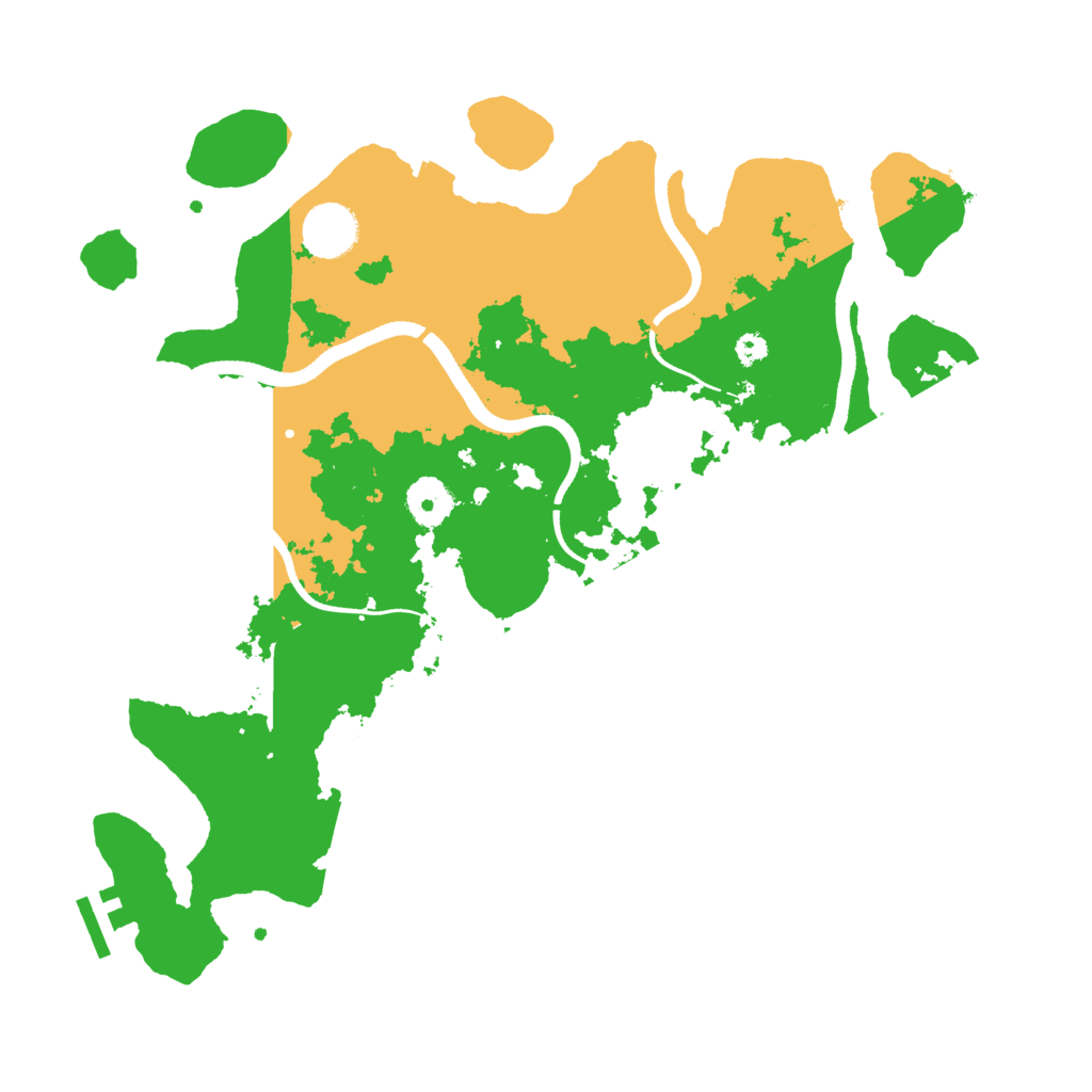 Biome Rust Map: Procedural Map, Size: 3500, Seed: 62254166