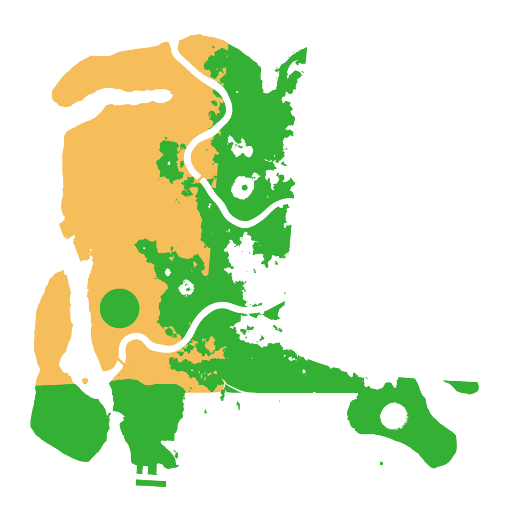 Biome Rust Map: Procedural Map, Size: 3500, Seed: 46894797