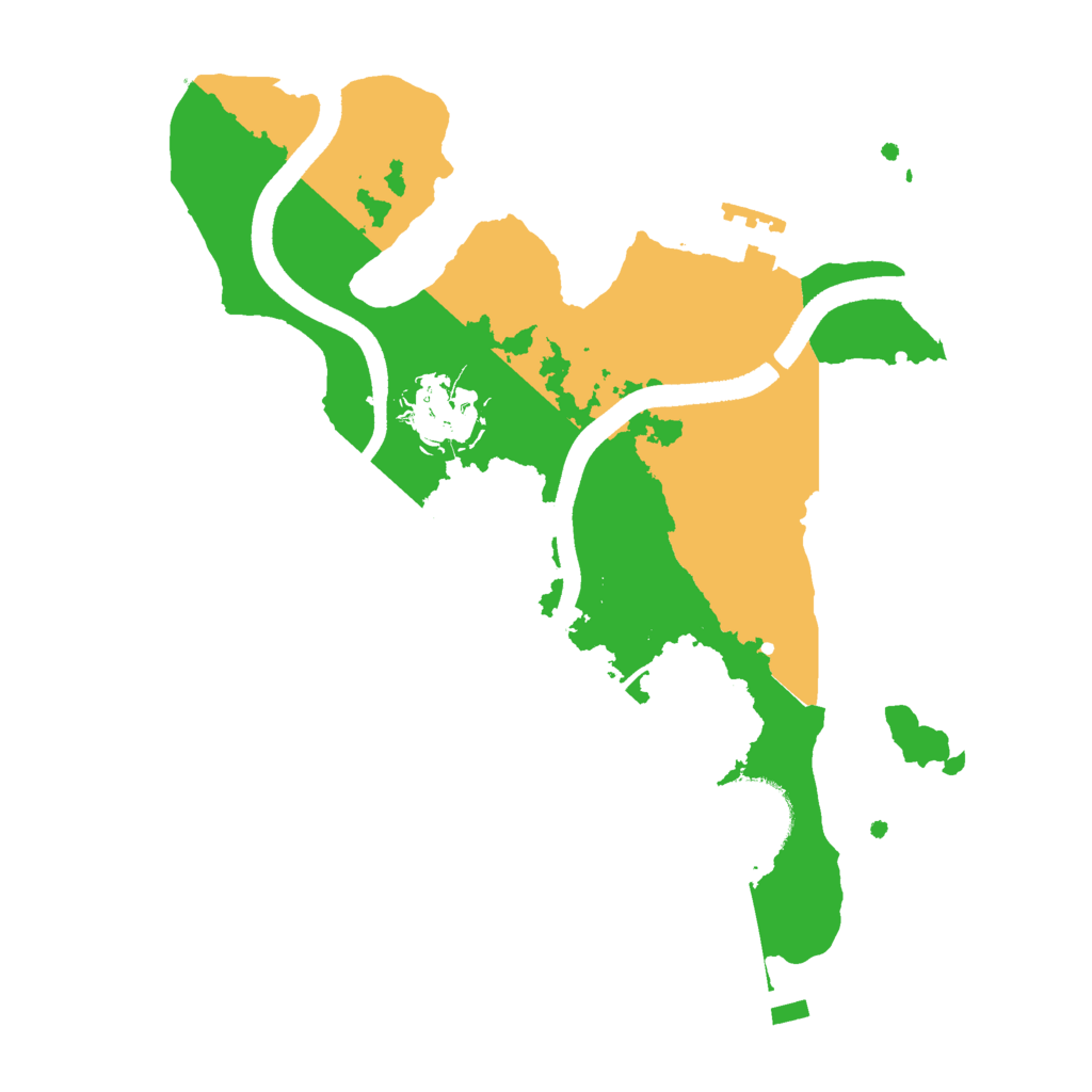 Biome Rust Map: Procedural Map, Size: 2500, Seed: 1732161450