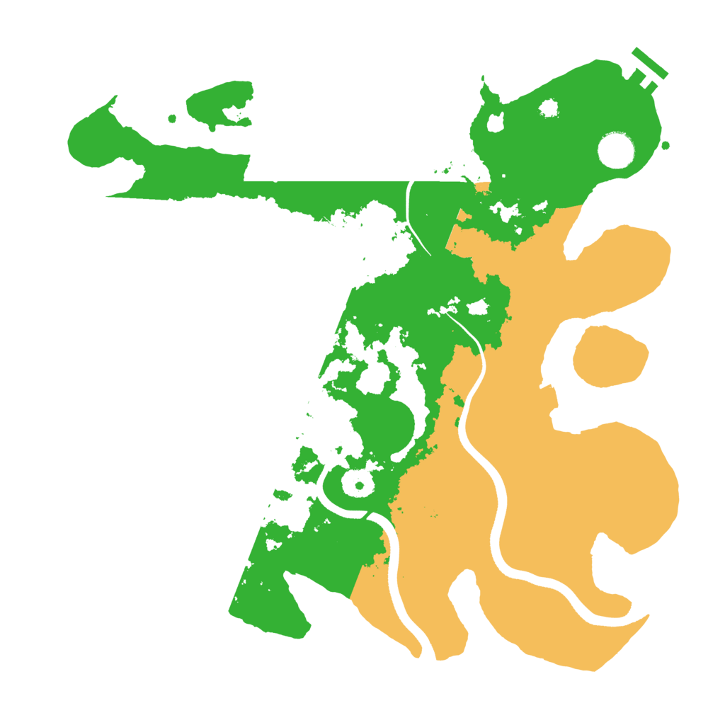 Biome Rust Map: Procedural Map, Size: 3500, Seed: 5400847