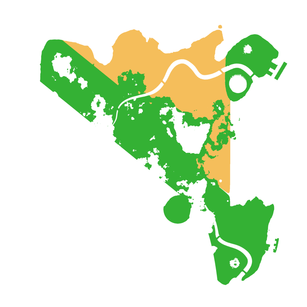 Biome Rust Map: Procedural Map, Size: 3200, Seed: 734711963