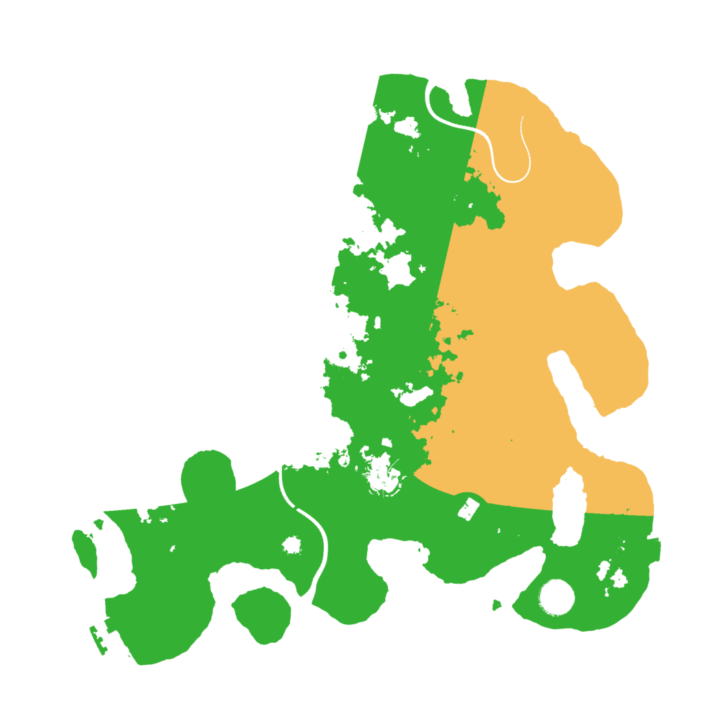 Biome Rust Map: Procedural Map, Size: 3500, Seed: 51766764