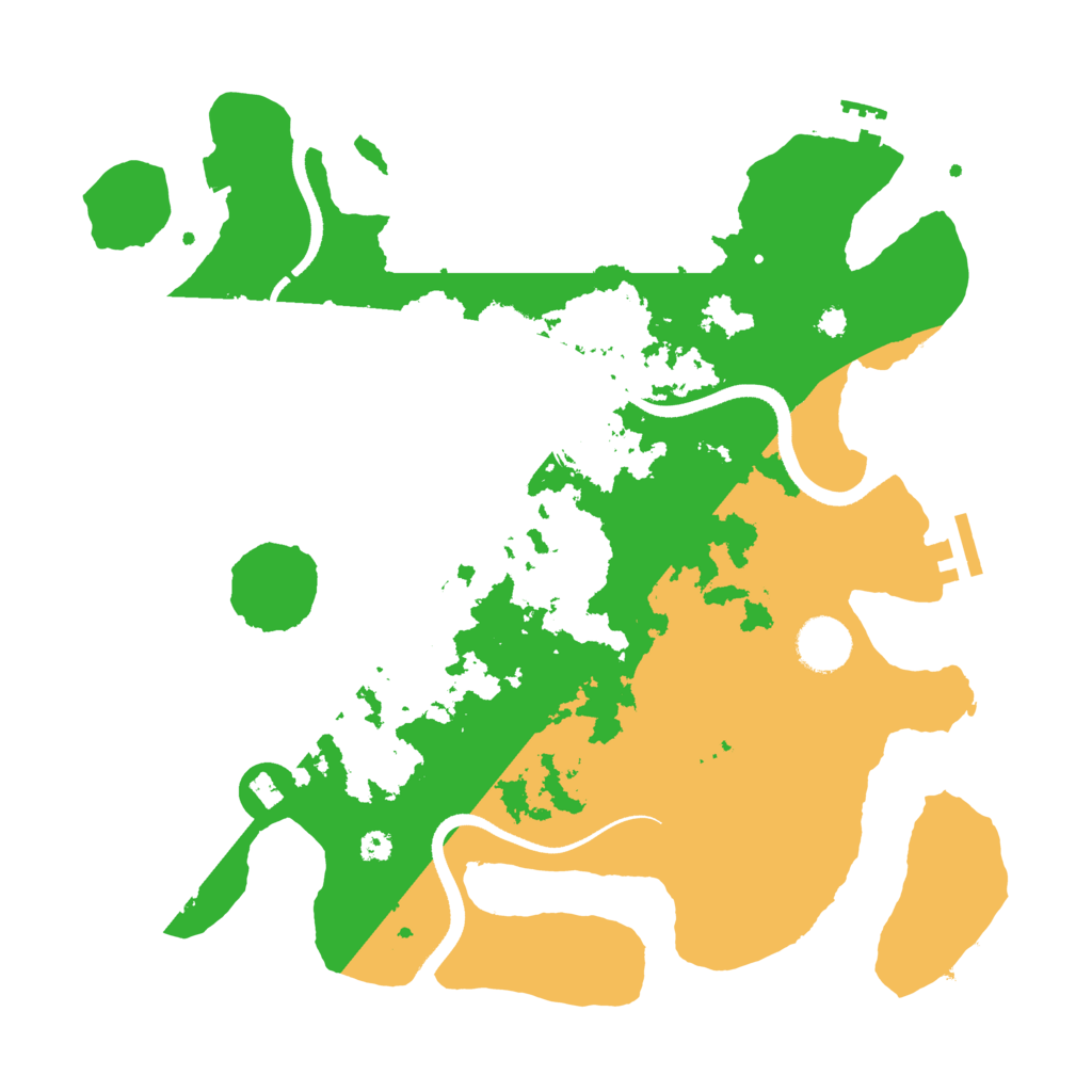 Biome Rust Map: Procedural Map, Size: 3500, Seed: 5167956