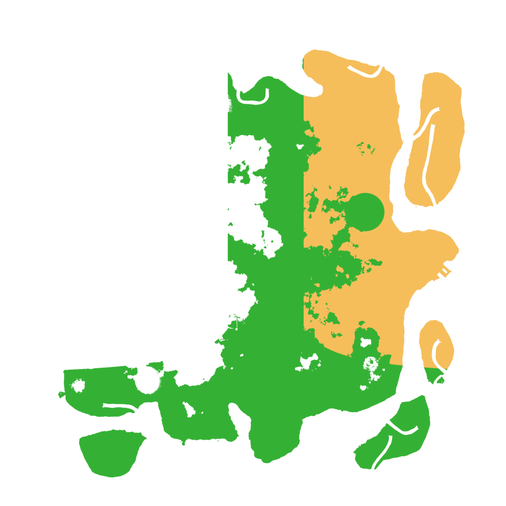 Biome Rust Map: Procedural Map, Size: 3500, Seed: 71013185