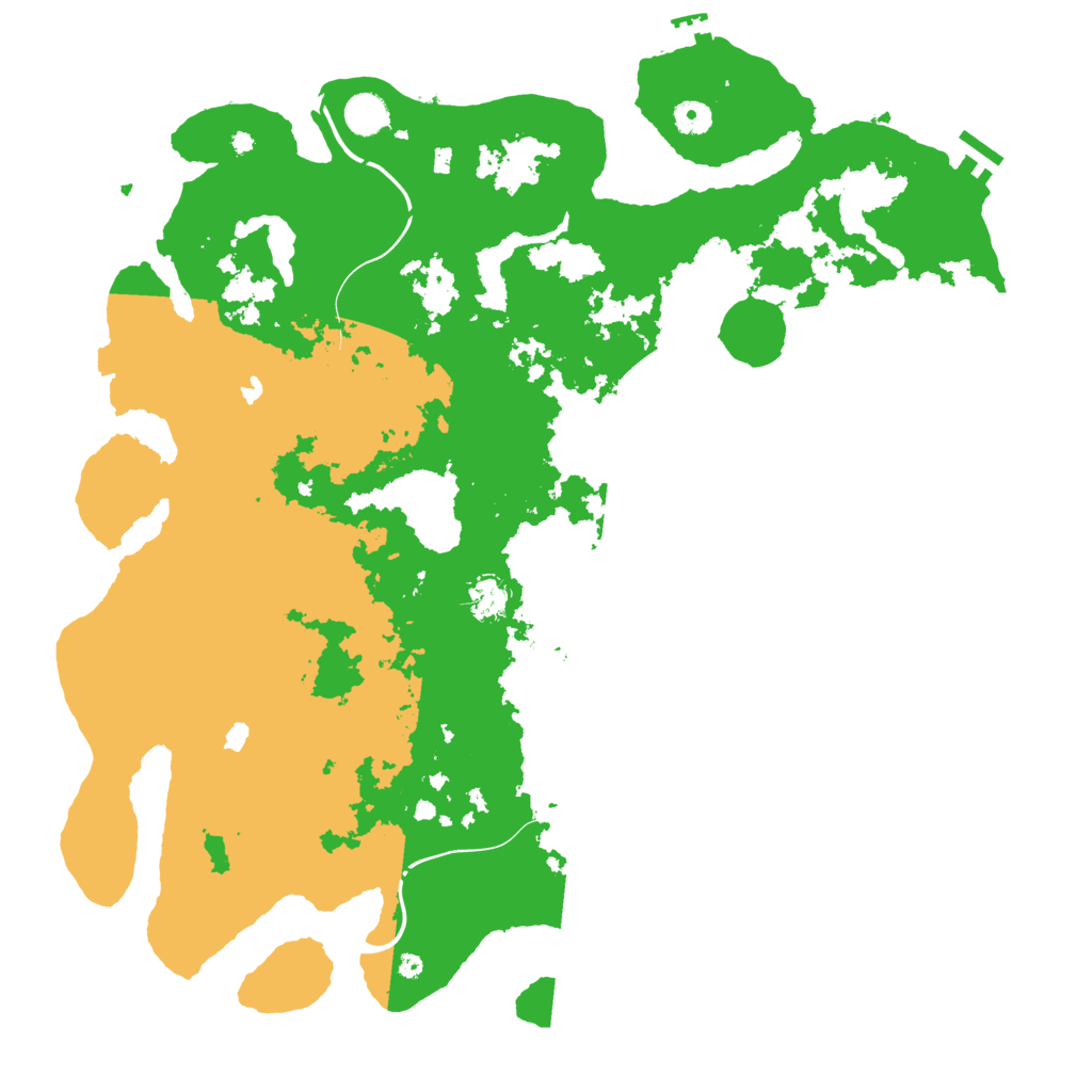 Biome Rust Map: Procedural Map, Size: 4500, Seed: 1256276750