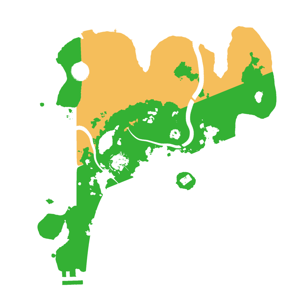 Biome Rust Map: Procedural Map, Size: 3000, Seed: 622973667