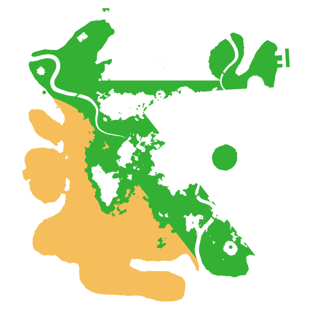 Biome Rust Map: Procedural Map, Size: 3500, Seed: 46790683
