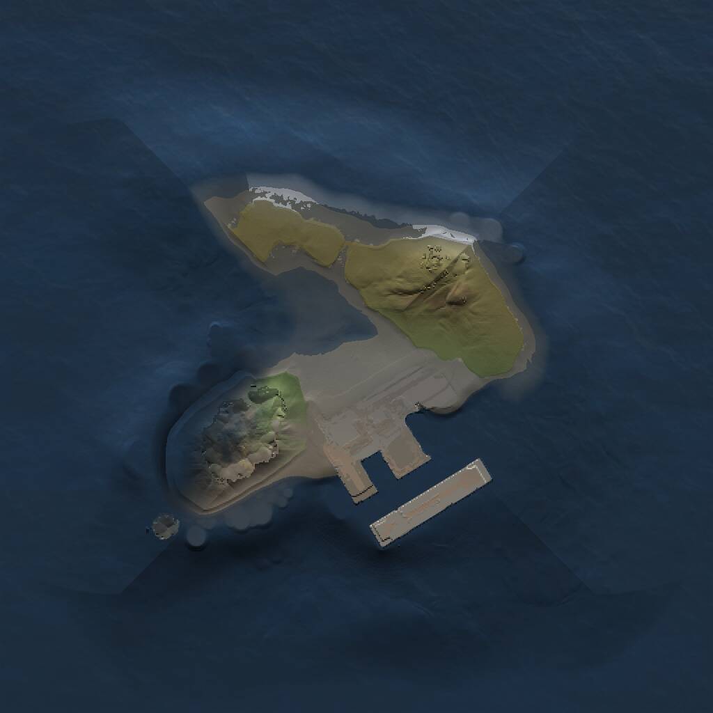 Rust Map: Procedural Map, Size: 1111, Seed: 417418, 2 Monuments