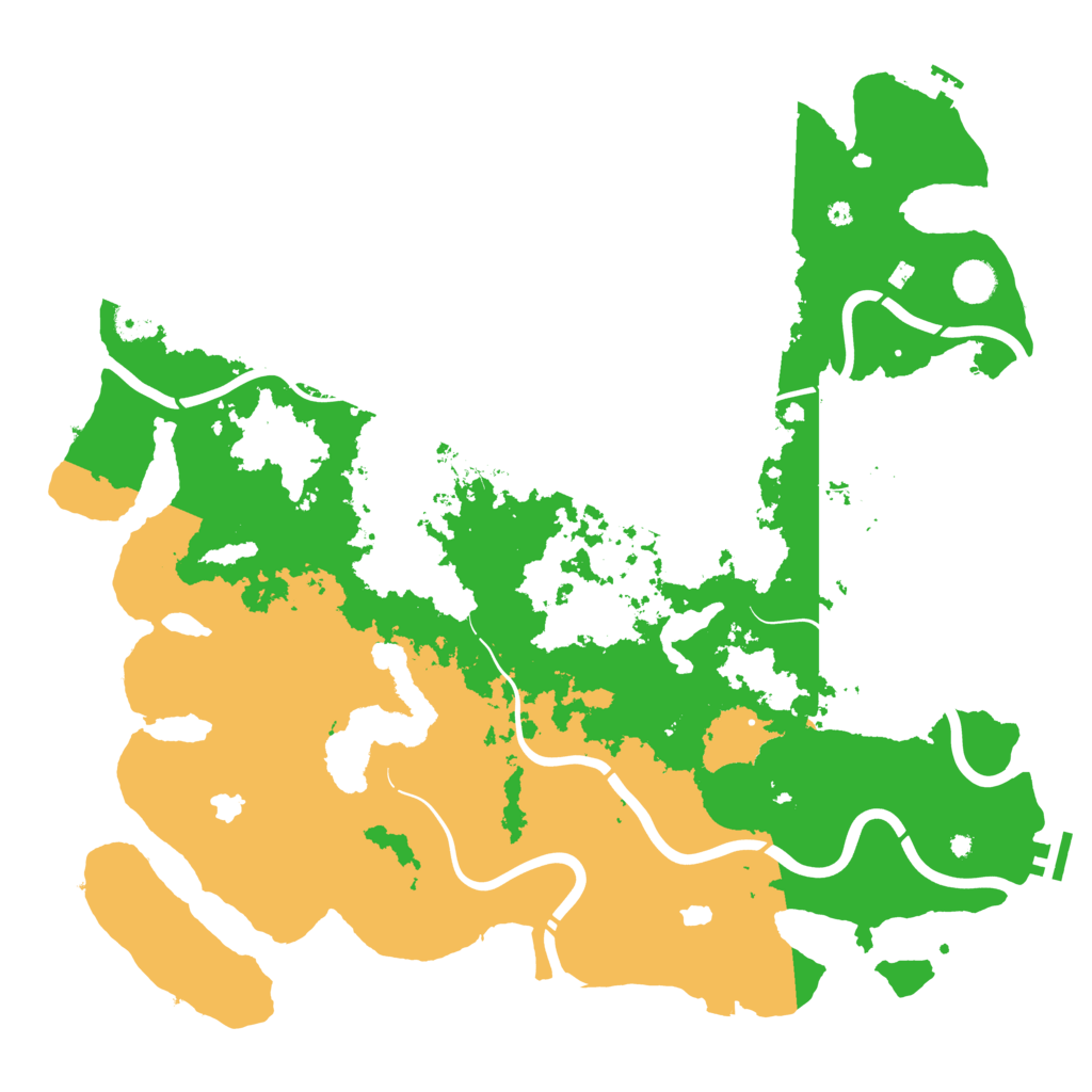 Biome Rust Map: Procedural Map, Size: 4500, Seed: 27395095