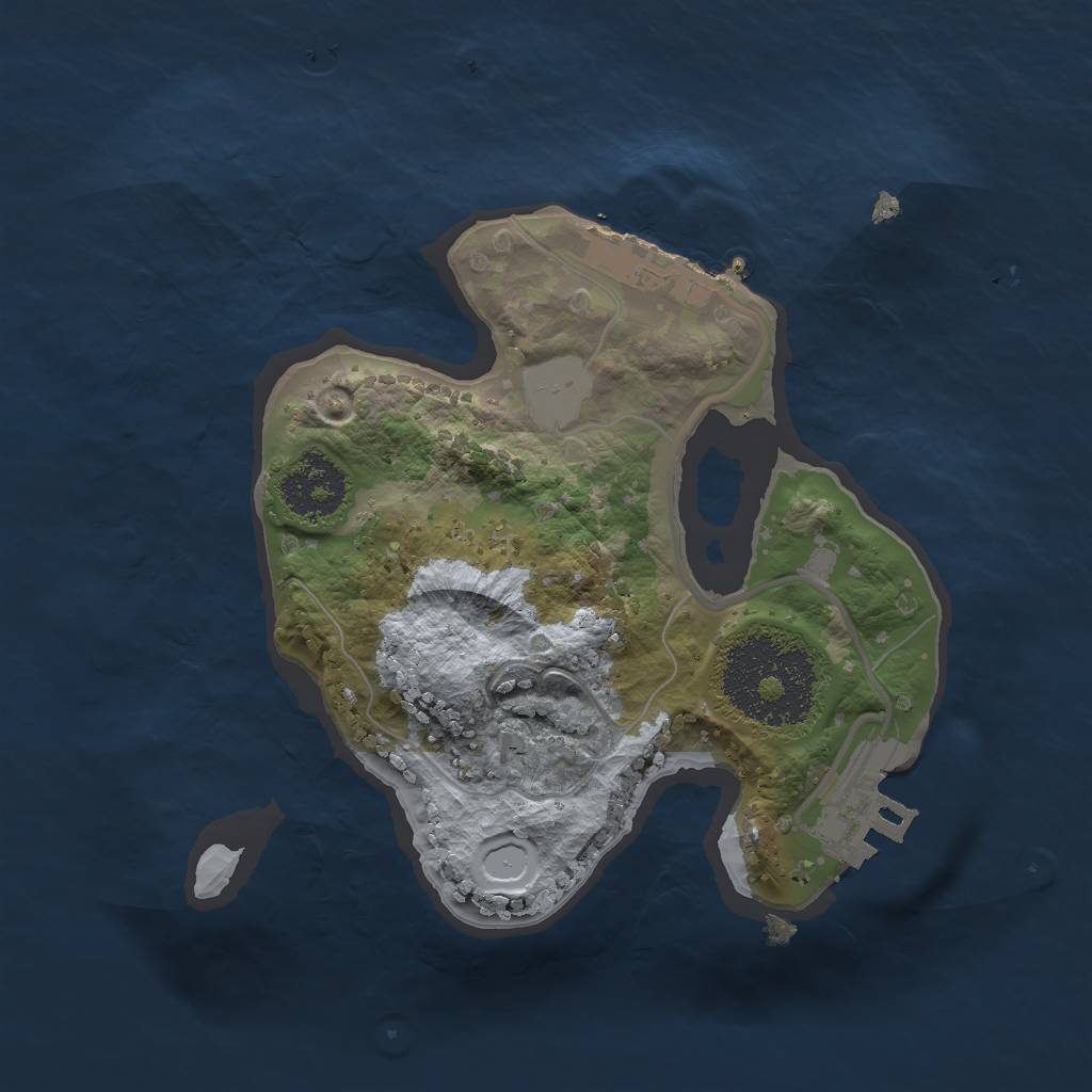 Rust Map: Procedural Map, Size: 1800, Seed: 1374990288, 7 Monuments