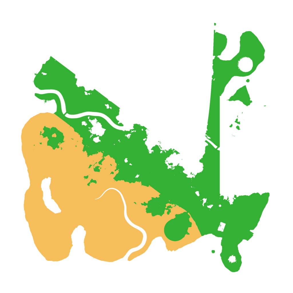 Biome Rust Map: Procedural Map, Size: 3500, Seed: 2030097189